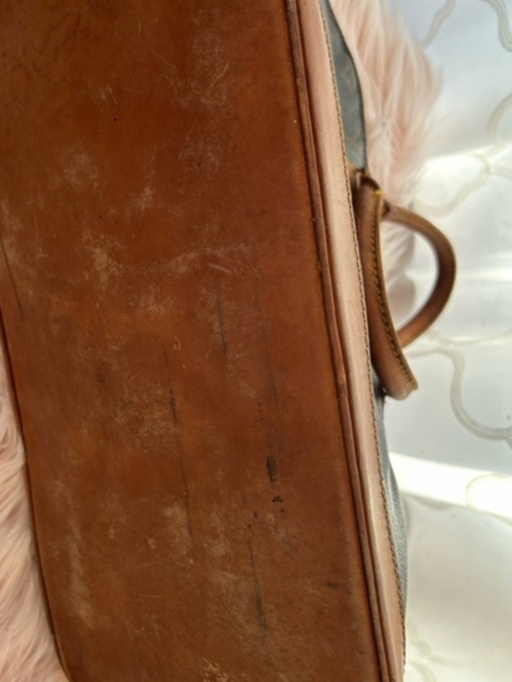 Louis Vuitton Monogram Zip Tote in Brown and Tan - Picture 6 of 7